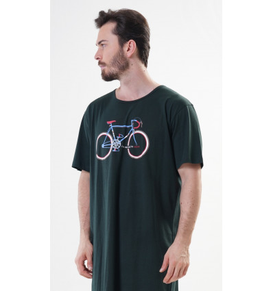 Pánská noční košile s krátkým rukávem Old bike